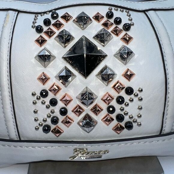 Guess Studded White Studded Crossbody (please look at pics and description) - Picture 3 of 10